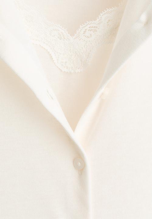 H&M - Layered cardigan - cream