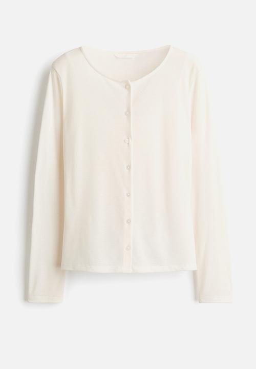 H&M - Layered cardigan - cream