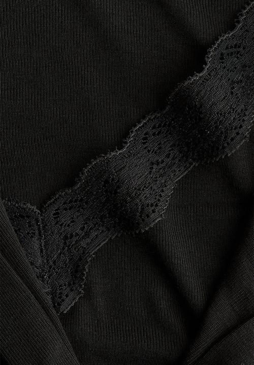 H&M - Layered cardigan - black