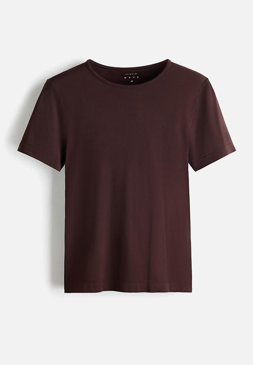 H&M - Seamless slim fit sports top with softmove? - warm brown