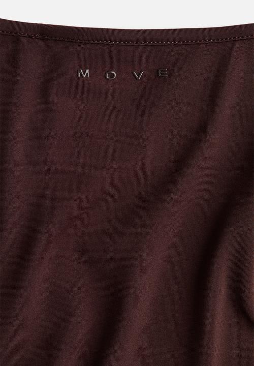H&M - Seamless slim fit sports top with softmove? - warm brown
