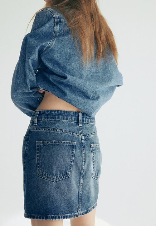 H&M - Denim mini skirt - denim blue