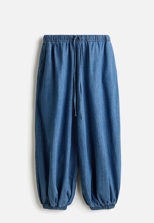 H&M - Denim balloon trousers - denim blue