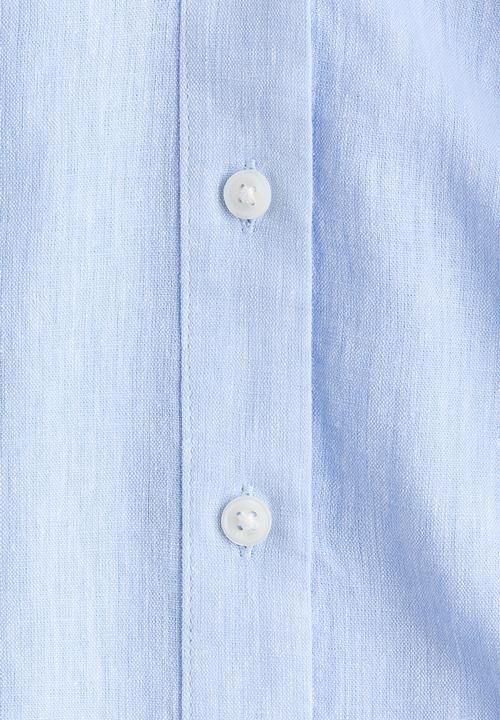 H&M - Linen-blend shirt - light blue