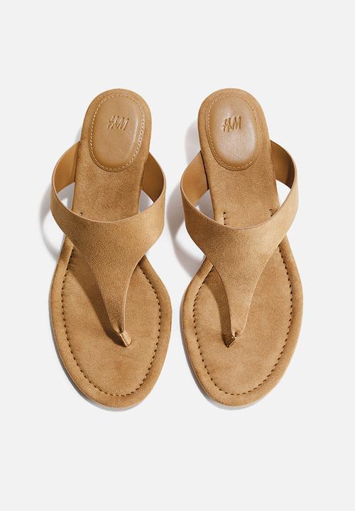 H&M - Kitten-heeled sandals - beige