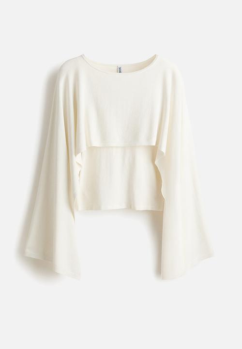 H&M - Cape-look top - cream