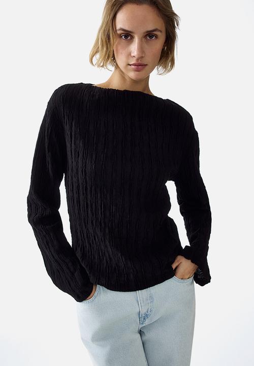 H&M - Boat-neck top - black