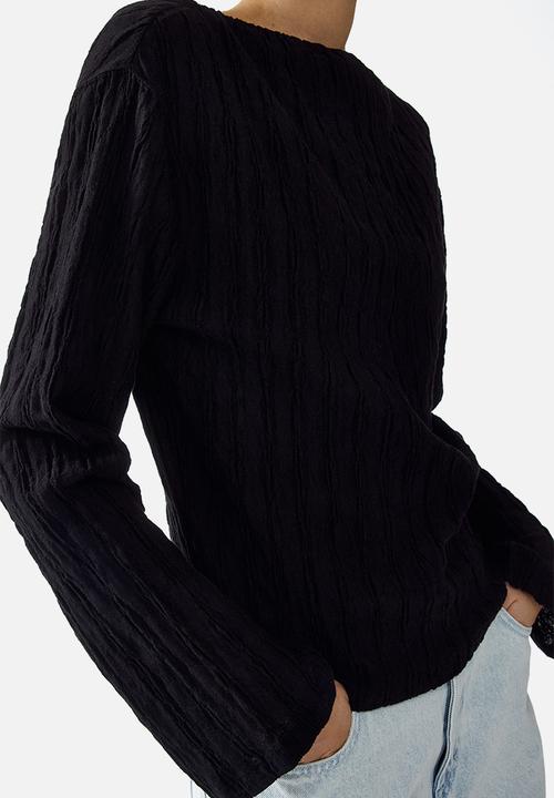 H&M - Boat-neck top - black