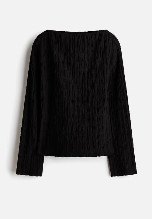 H&M - Boat-neck top - black