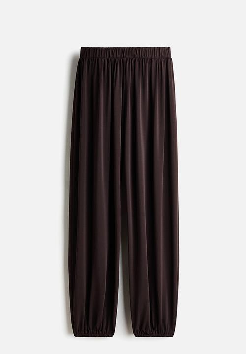 H&M - Pull-on balloon trousers - dark brown
