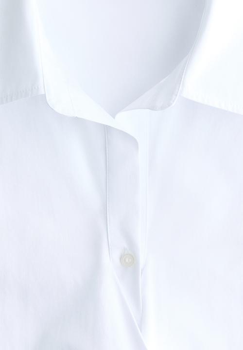 H&M - Tie-detail blouse - white