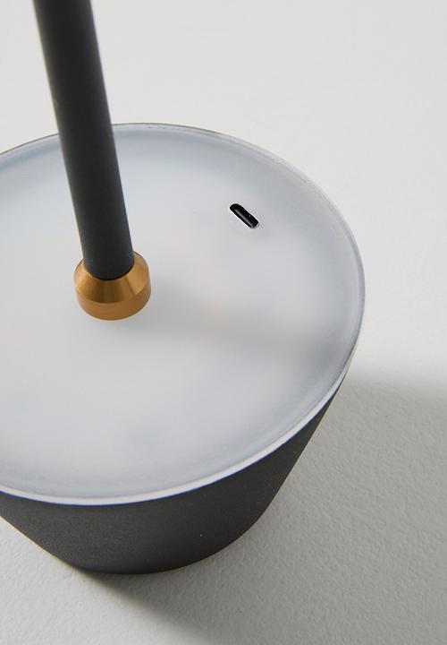 Pop Candy - Circular base desk lamp - black