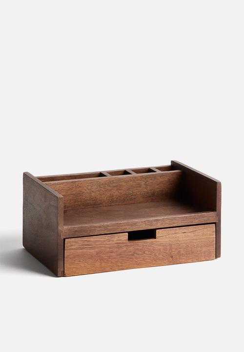 H&M - Wooden organiser - dark brown