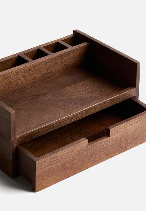 H&M - Wooden organiser - dark brown