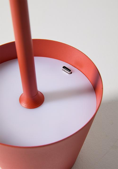 Pop Candy - Square base desk lamp - red
