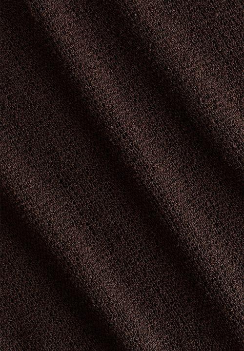 H&M - Tie-detail dress - dark brown
