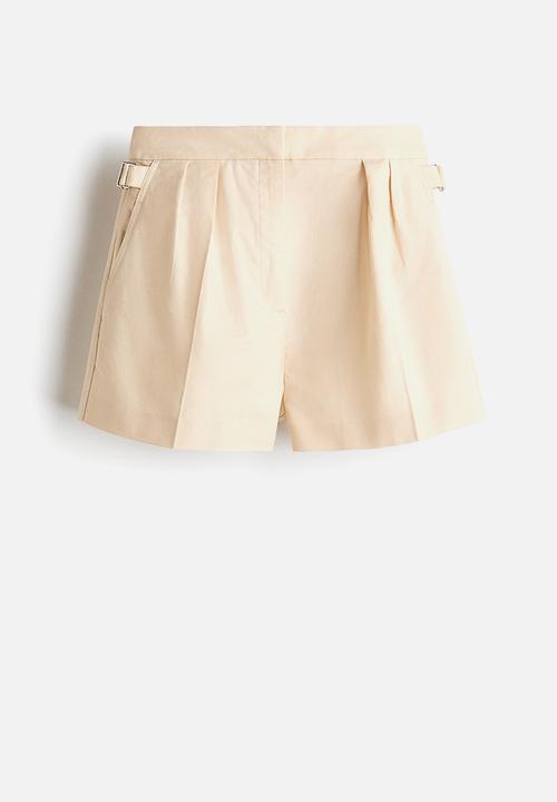 H&M - Linen-blend shorts - cream