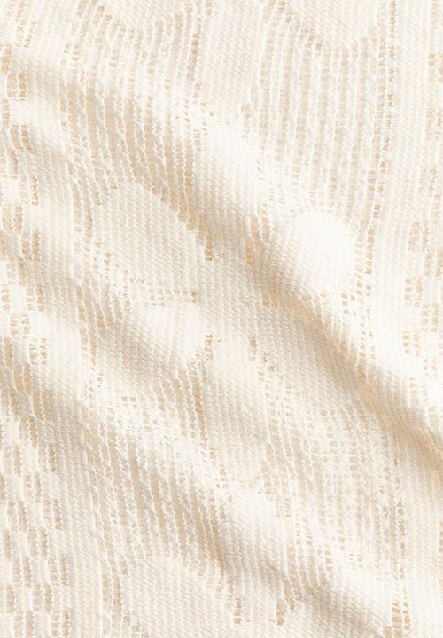 H&M - Lace jersey trousers - white