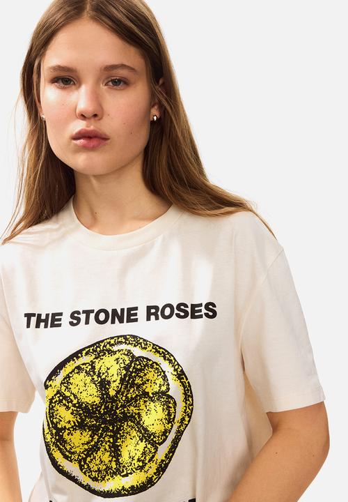 H&M - Printed t-shirt - light beige/the stone roses