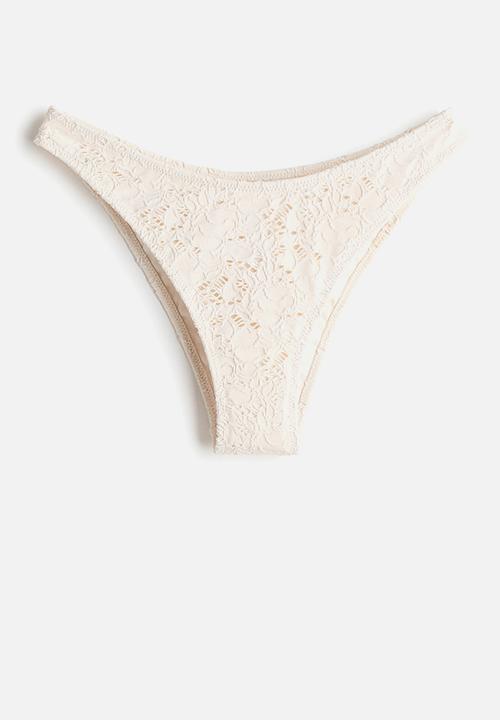 H&M - Cheeky bikini bottoms - cream
