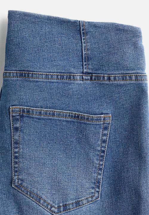 H&M - High flared jeggings - denim blue