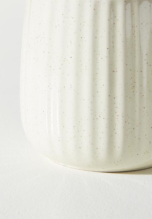 Excellent Houseware - Speckles coloured handle Mug 395ml - Milk 