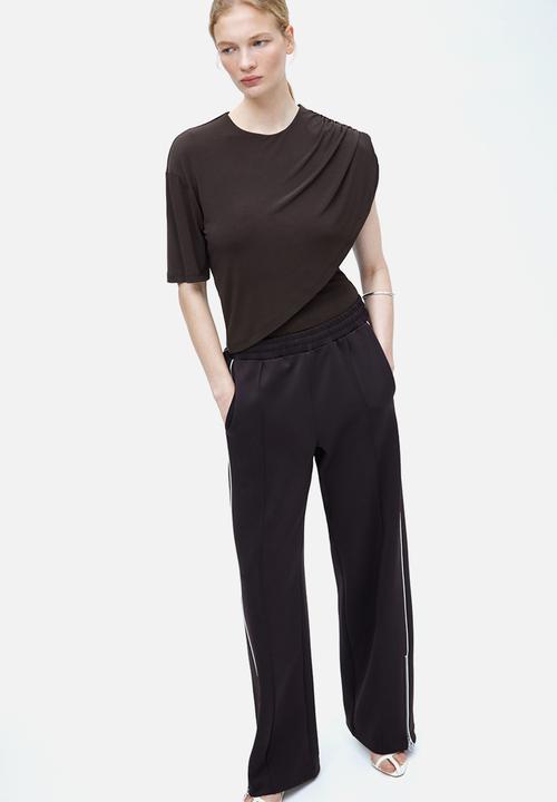 H&M - Draped top - dark brown