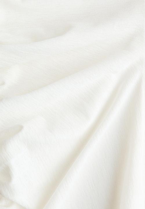 H&M - Draped T-shirt - white