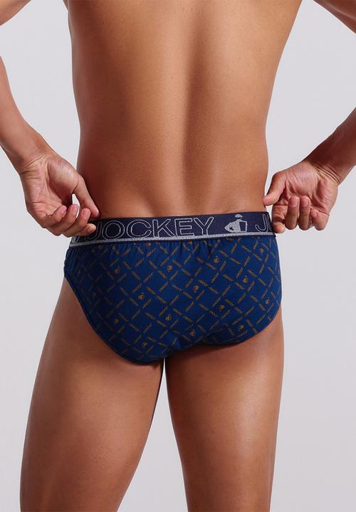 Jockey - 3Pk Hero Print Brief - Blue Multi