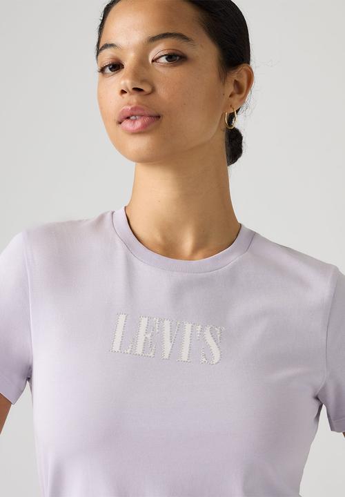 Levi’s® - The Perfect Tee - Serif Stud Outline Lavender Blue