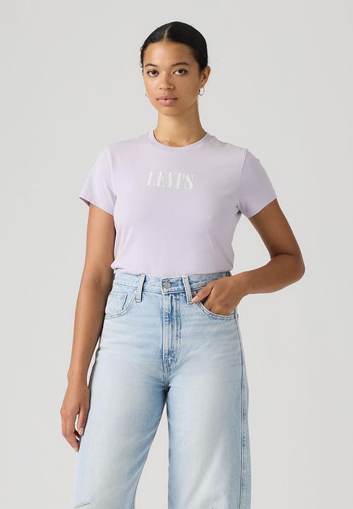 Levi’s® - The Perfect Tee - Serif Stud Outline Lavender Blue
