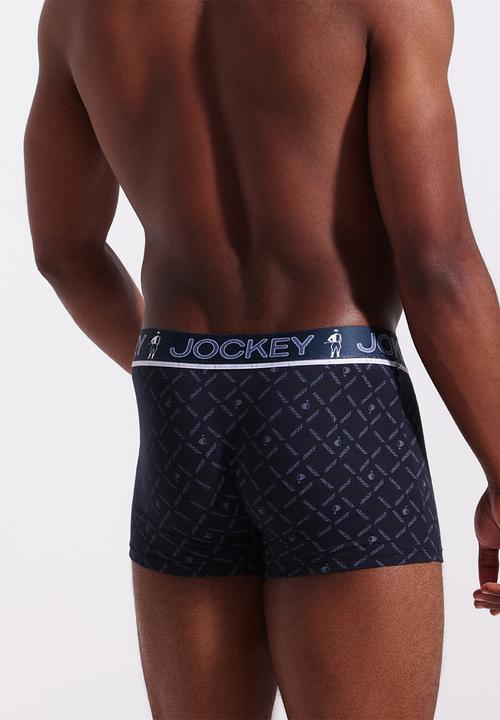 Jockey - 2 Pk Cotton Stretch Hero Print Regular Leg Trunk - Blue