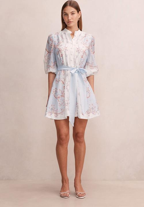 Forever New - Adi print mini dress - iced scroll floral