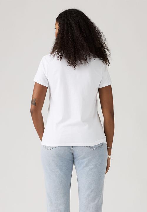Levi’s® - The Perfect Tee - Serif Stud Outline Bright White