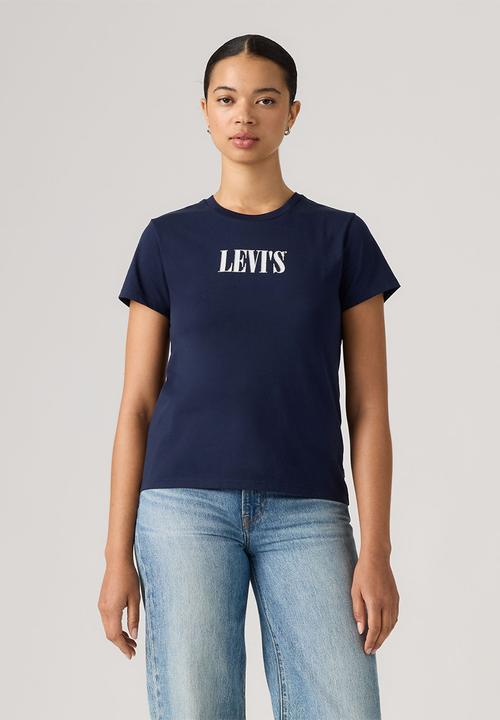 Levi’s® - The Perfect Tee - Serif Stud Outline Navy Blazer