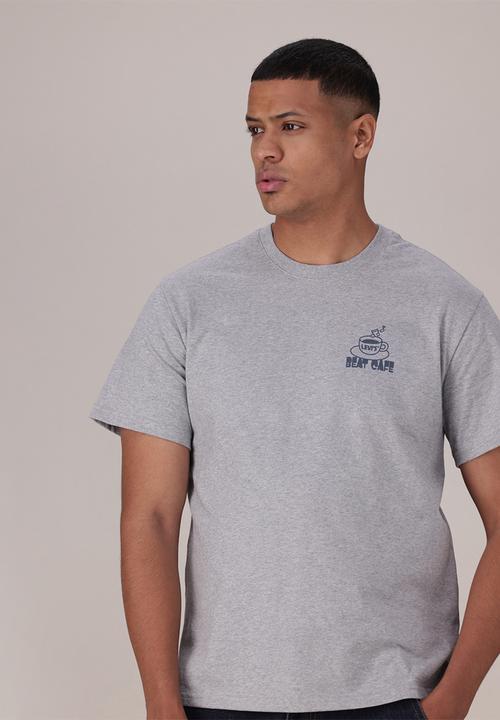 Levi’s® - Ss relaxed fit tee za - beat cafe light heather grey