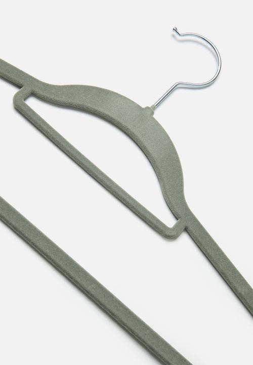 Bathroom Solutions - Clothes hanger felt and abs set of 20pcs - multi