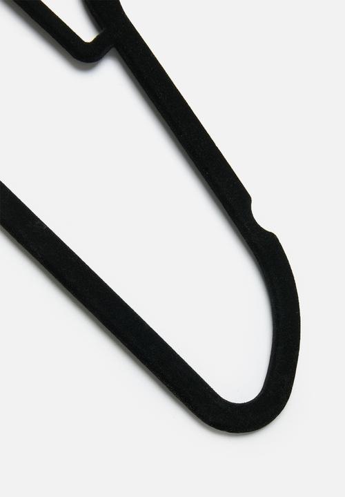 Bathroom Solutions - Clothes hanger felt and abs set of 20pcs - multi
