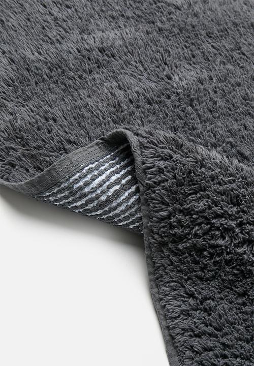 Bathroom Solutions - Bathroom mat 60x90 cotton - black 