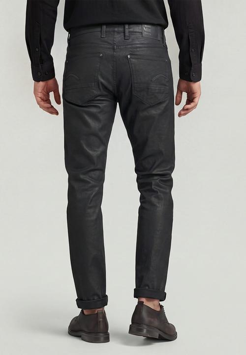 G-STAR - Revend Skinny Black pintt stretch denim - 3D dark aged