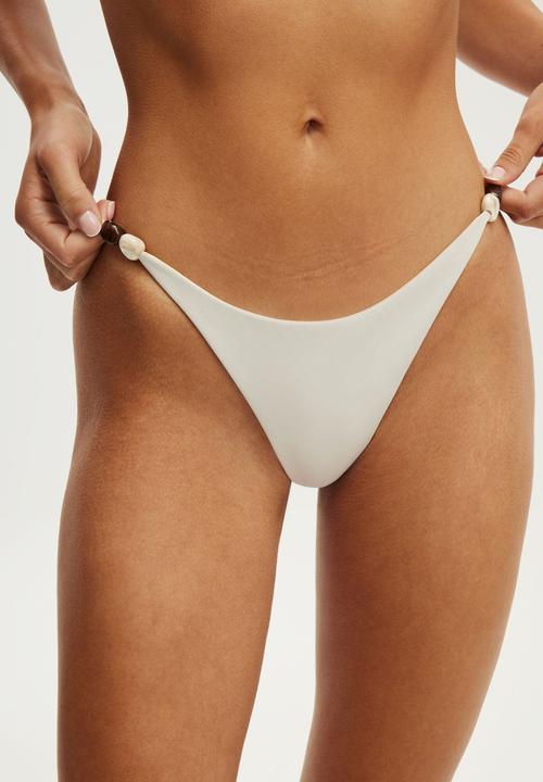Cotton On - Reversible Tanga Thong Bikini Bottom - Mellow Grey