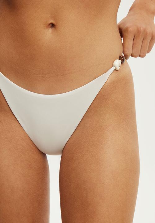 Cotton On - Reversible Tanga Cheeky Bikini Bottom - Mellow Grey