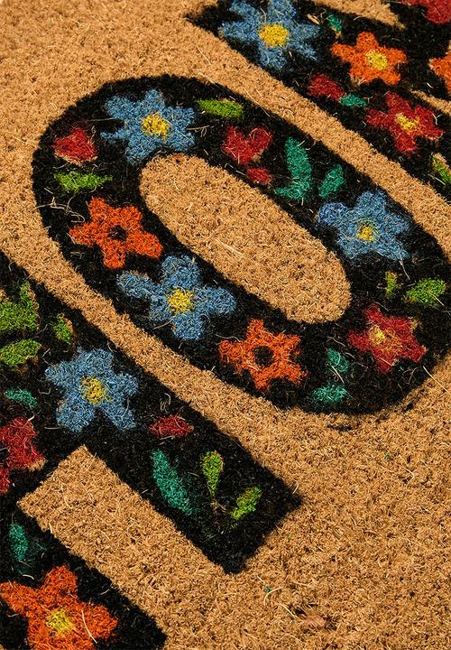 H&S - Printed coir home mat - multi