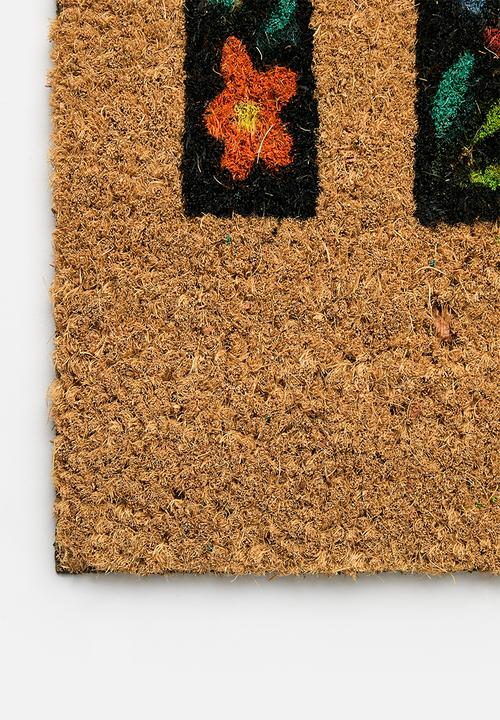 H&S - Printed coir home mat - multi
