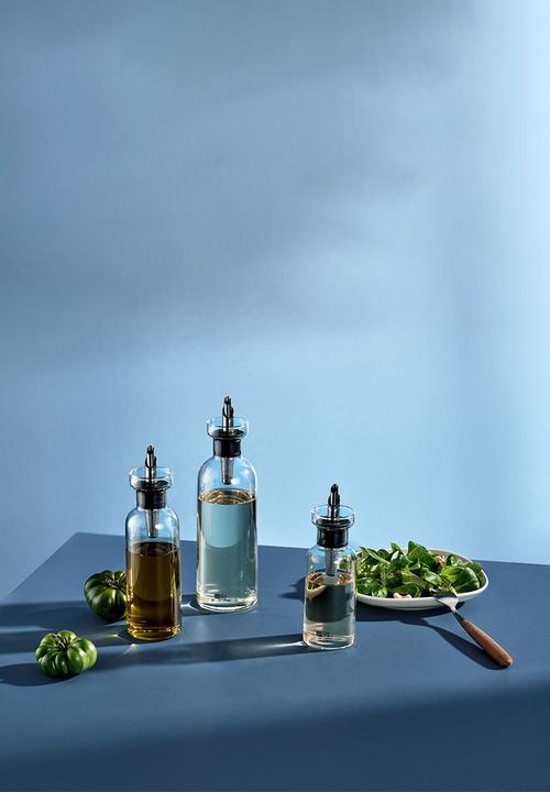 Adhoc - AdHoc AromaPour Clear Glass Oil & Vinegar Set – 300ml, Drip-Free Spout