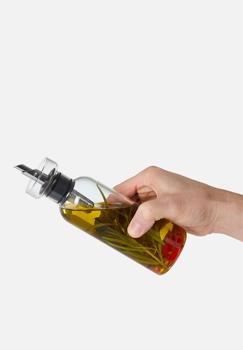 Adhoc - AdHoc AromaPour Clear Glass Oil & Vinegar Set – 300ml, Drip-Free Spout