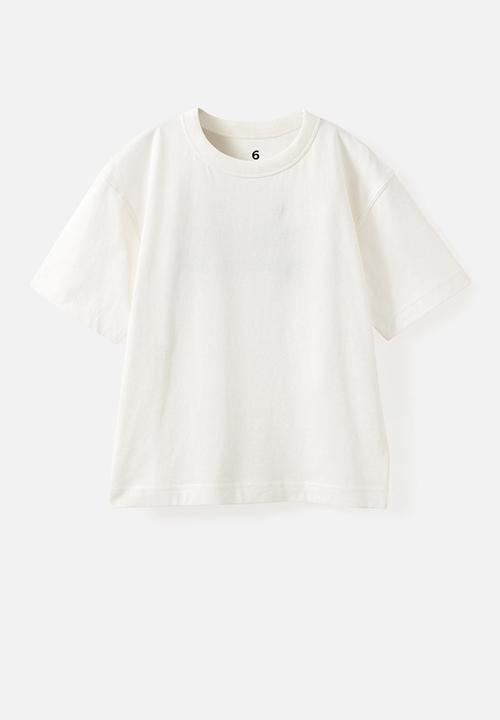 Cotton On - 3 Pack Short Sleeve Essential Tee - Cloud Blue/ Vanilla/Squid Ink Stripe