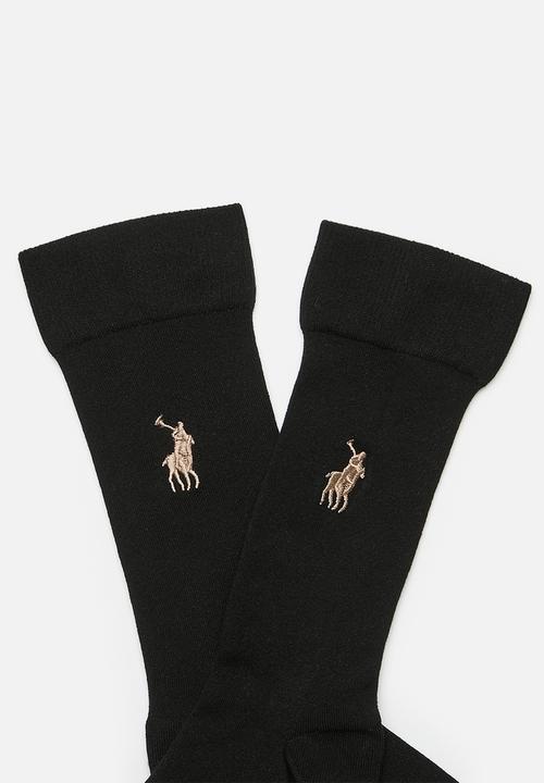 POLO - Icon Pony Mulberry Silk Sock - Black