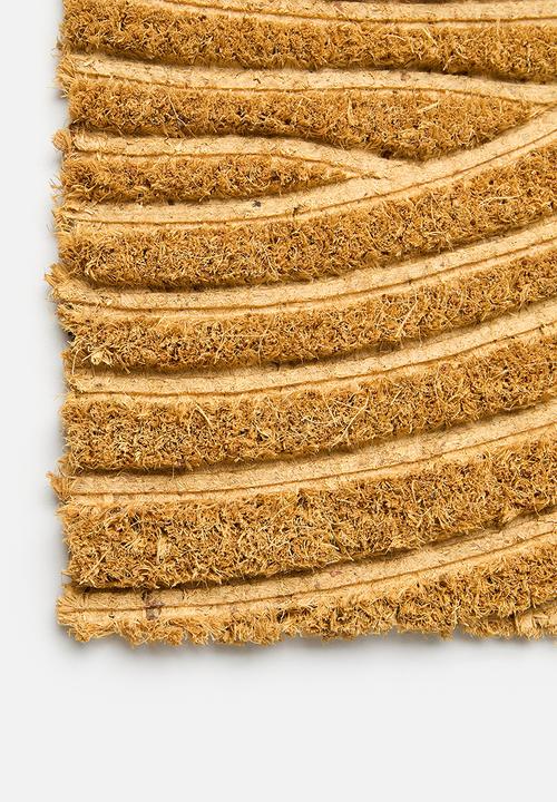 H&S - 40x60 coir waves mat - natural