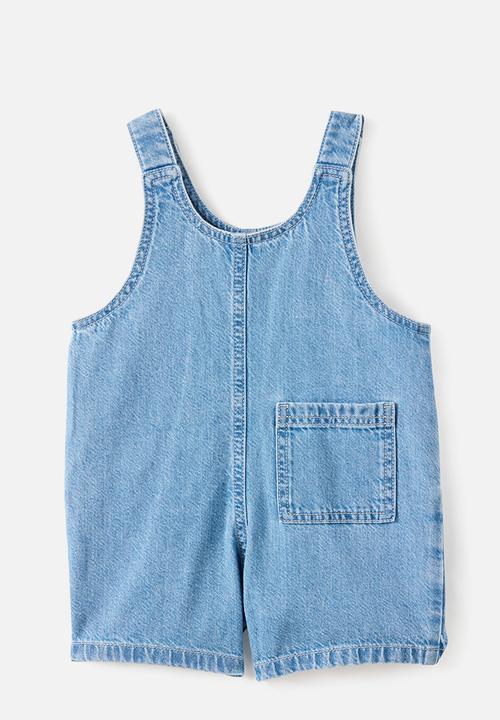Cotton On - Aspen Denim Shortall - Bondi Light Blue Wash